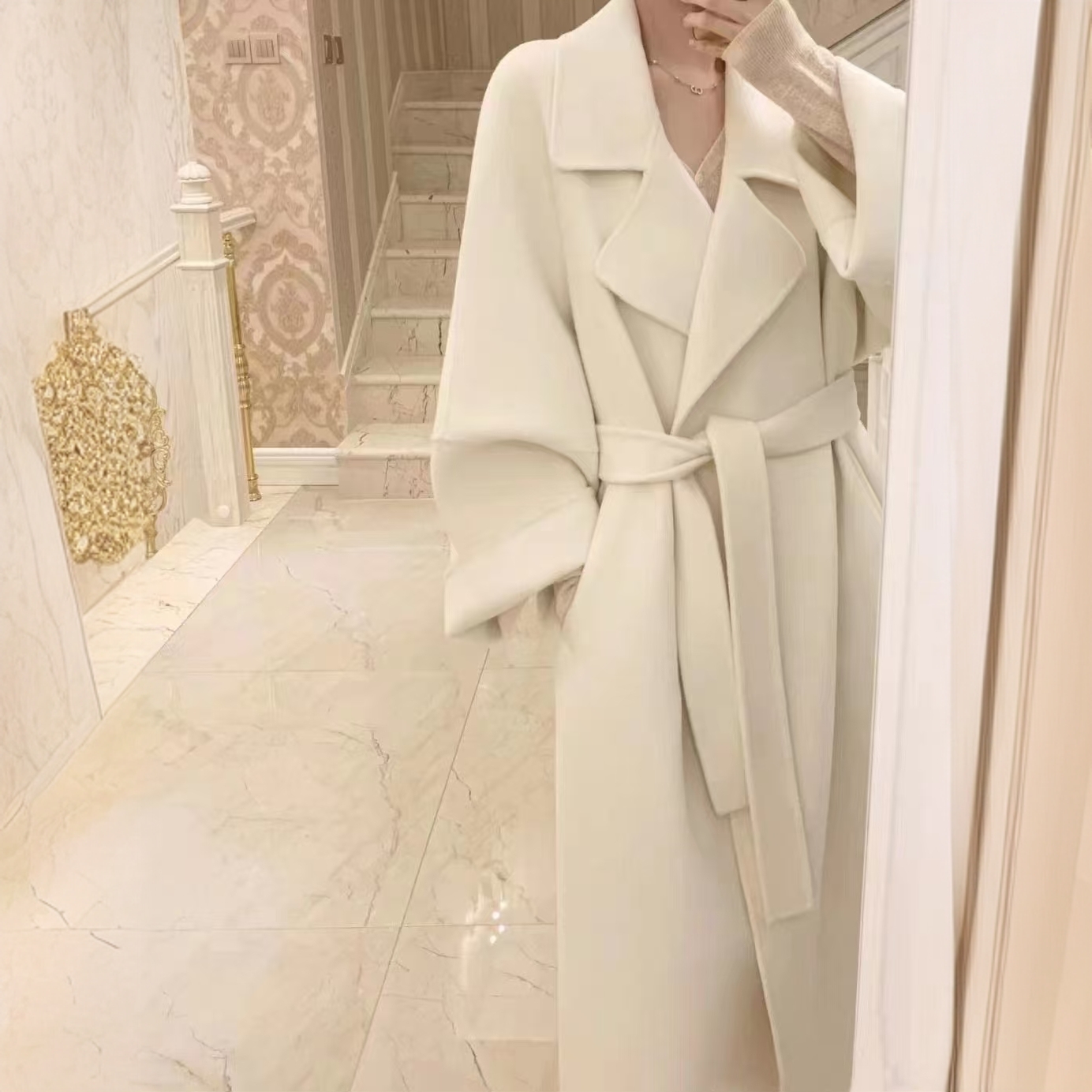 西西里大衣网红韩版宽松秋冬大衣女2025新款长款大衣