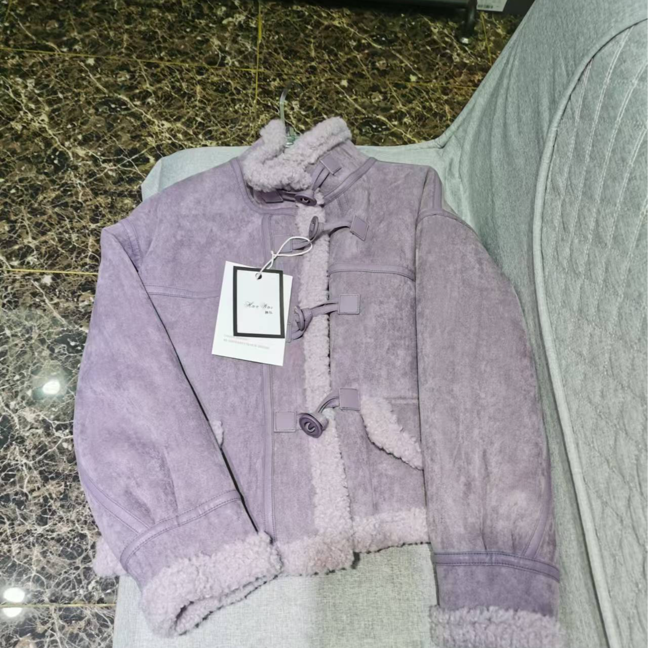 2024年新款皮绒短款外套