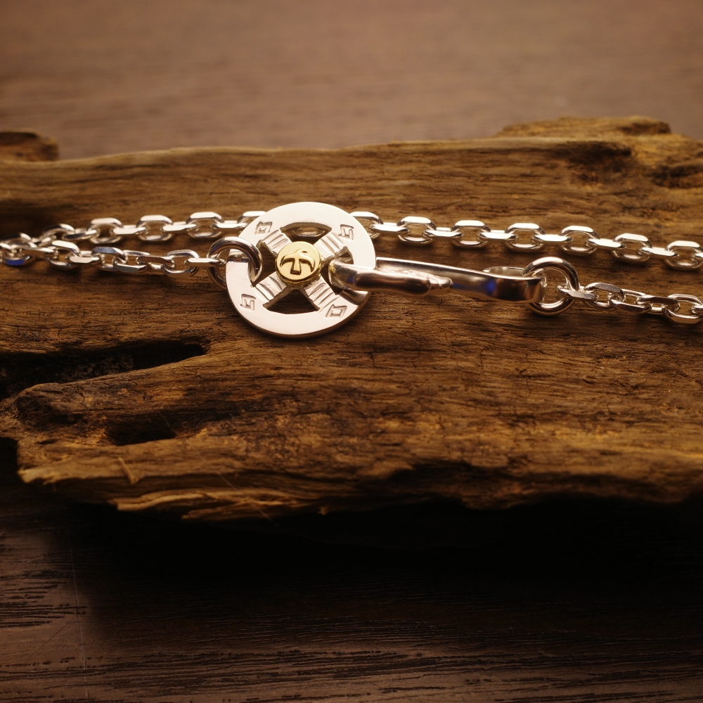 925银银制品 中古钩轮链 Goros高桥吾郎