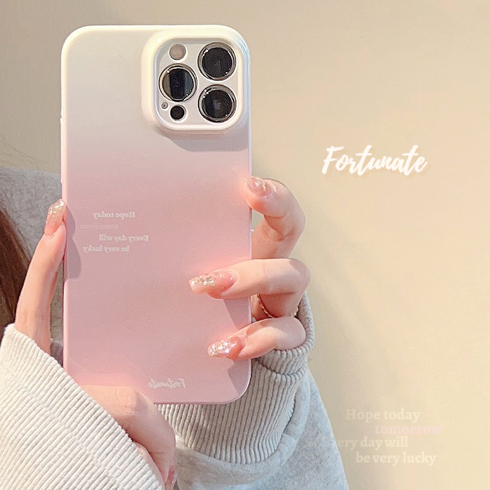 渐变菲林壳14适用苹果13手机壳iphone15ProMax简约11光面Xs全包