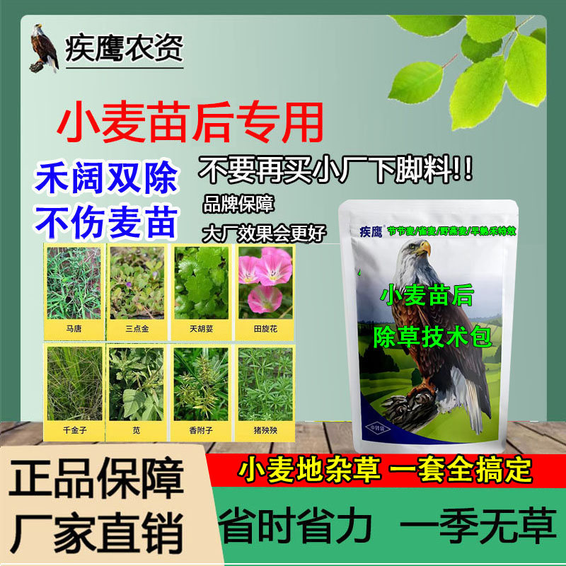 【五合一】疾鹰小麦苗后技术包禾阔双滁一季打一次小麦苗后专用肥料
