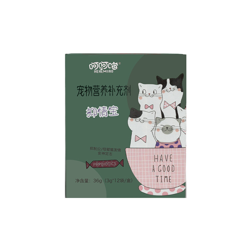宠物营养补充剂抑情宝猫咪专用36g（3g*12袋/盒）