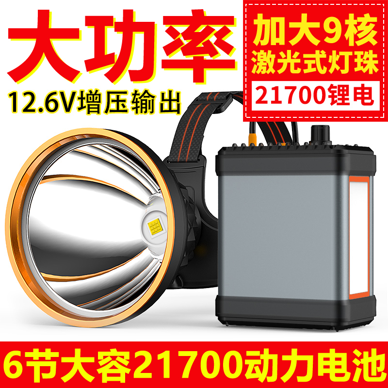 【夏哥专属】大功率强光头灯充电头戴式超亮远射户外多功能分体G60