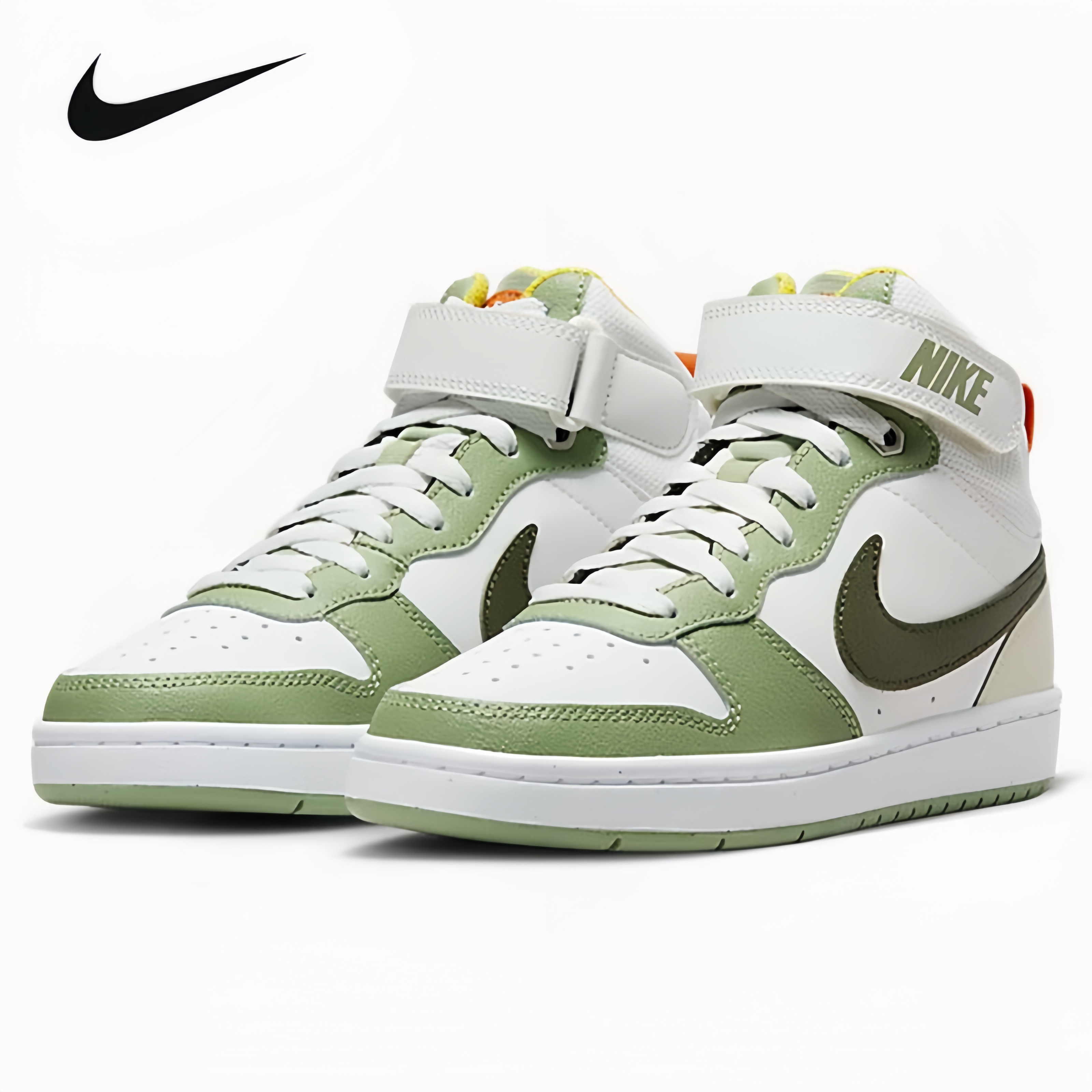 Nike/耐克女鞋 时尚百搭运动鞋轻便魔术贴板鞋休闲鞋FV3649-171