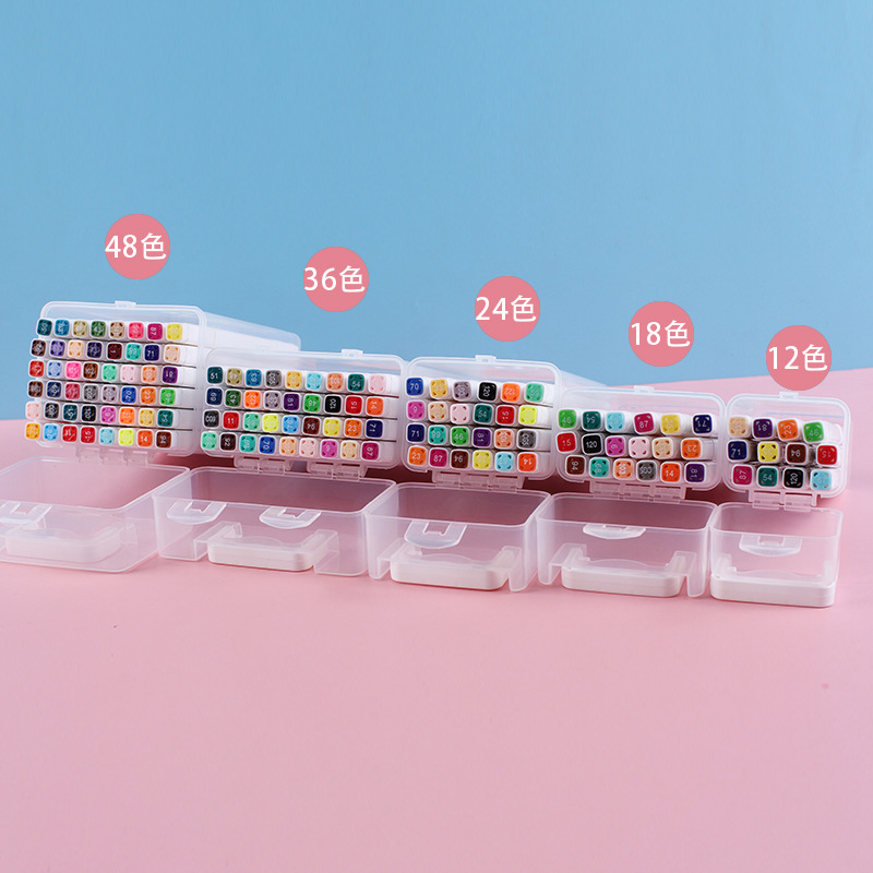 丰图双头马克笔马克笔批发小学生绘画彩笔24色48色美术用品