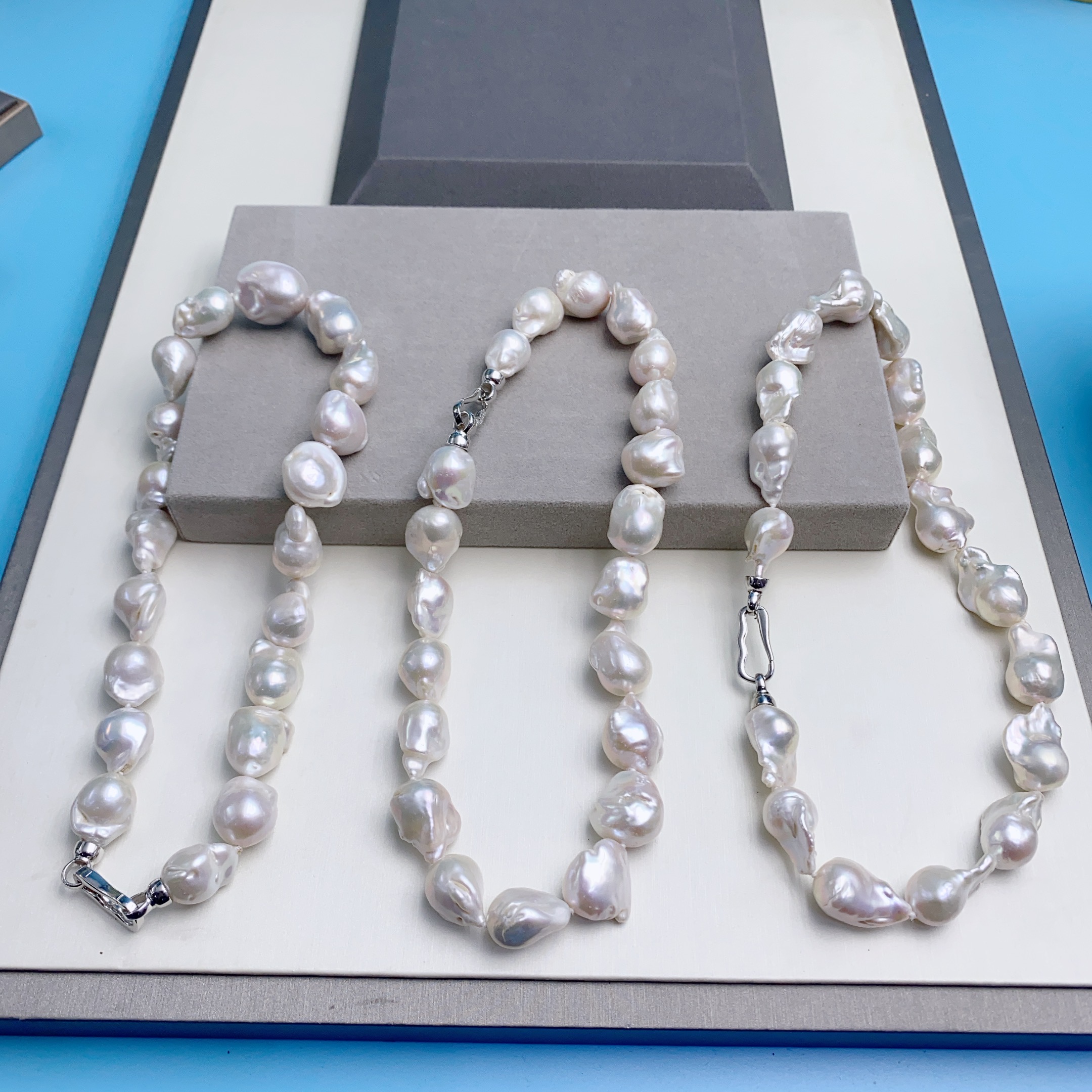 【珍副会长】天然炫彩大号巴洛克珍珠满串A30（多样性发货1条）