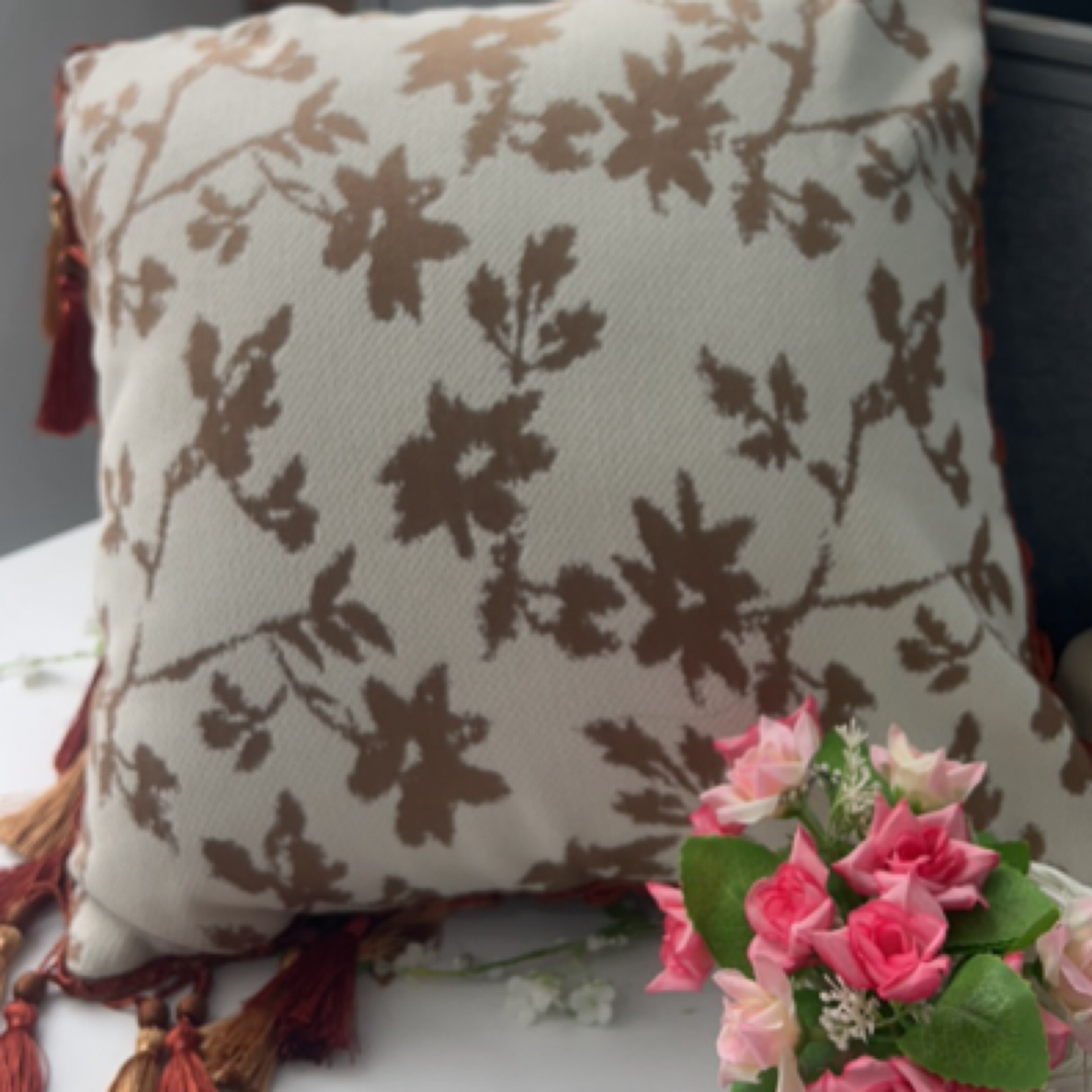 法式小香风抱枕套北欧风客厅靠垫腰枕毛绒靠枕软装