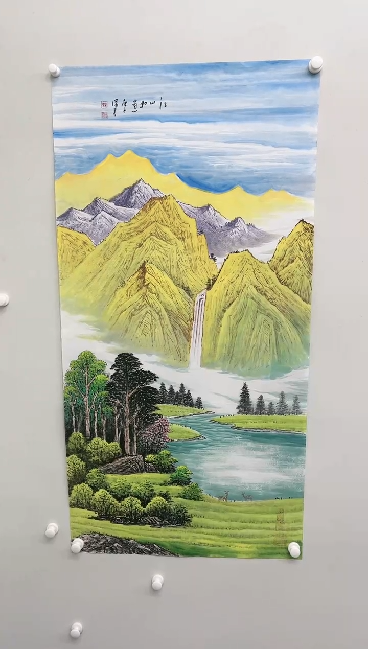 【闪购商品】绘画吴瑞君-四尺山水/无框/L015