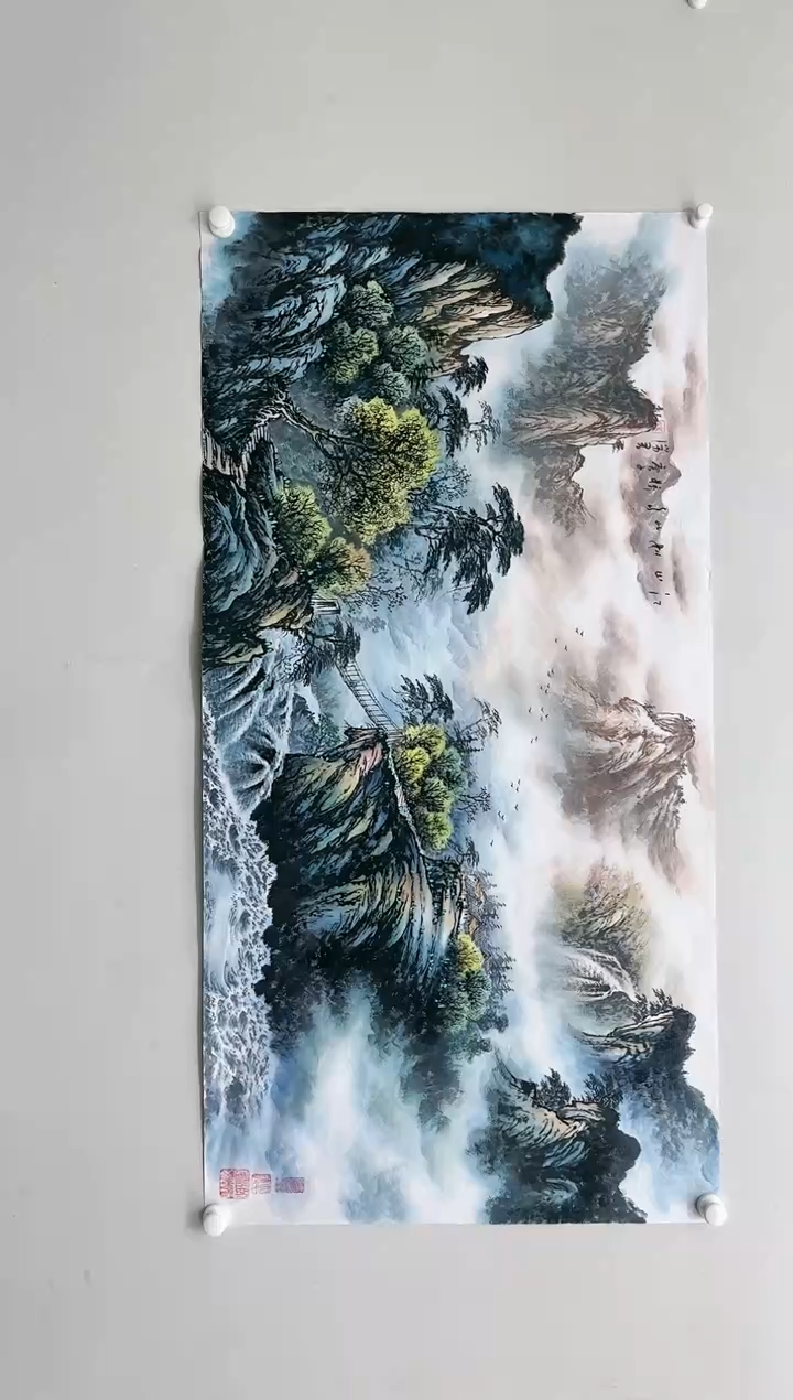 【闪购商品】绘画吴瑞君-四尺山水/无框/L018
