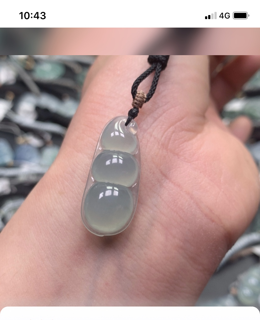 翡翠福豆吊坠1300