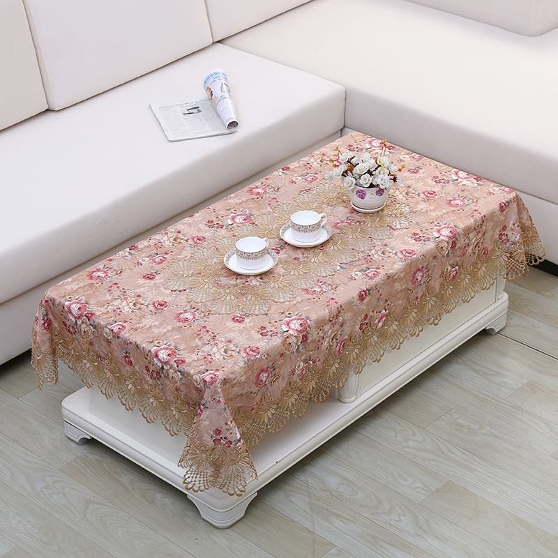 高品质防水布艺桌布田园复古茶几餐桌实木台布盖布罩长方形盖巾