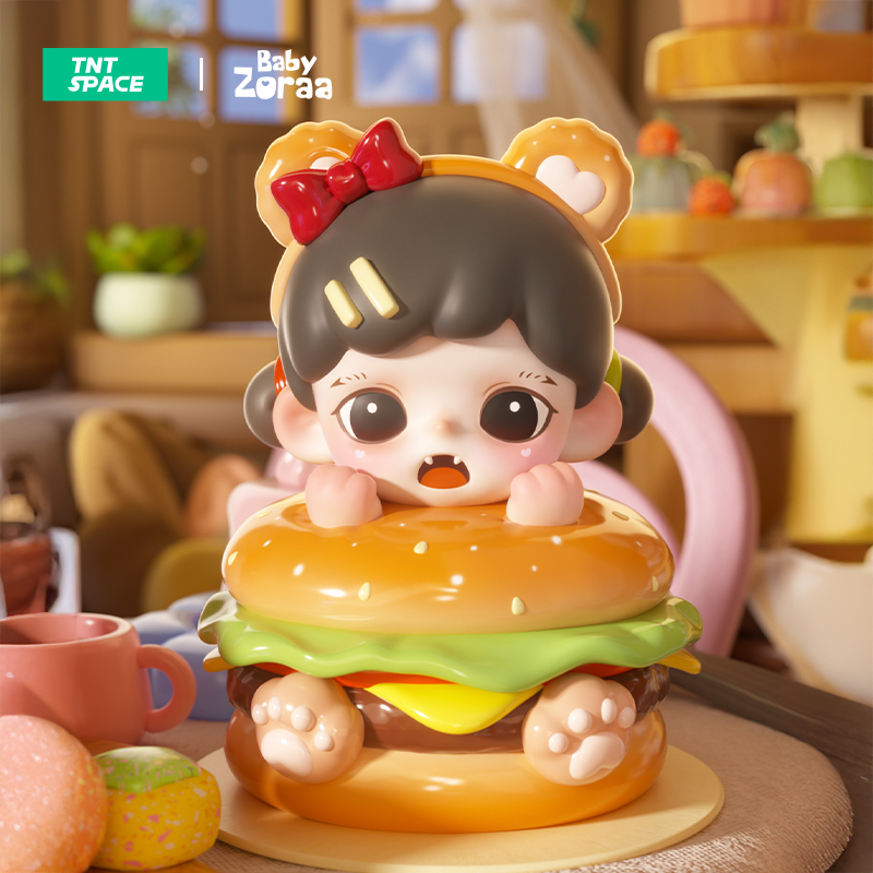 【tnt】Zoraa一只憨饱饱功能性手办新品磁吸汉堡小肚收纳