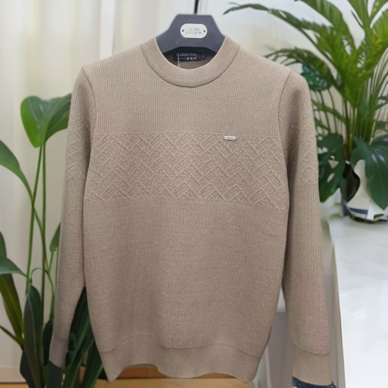 【6989】加厚一体绒圆领加厚休闲毛衣百搭时尚