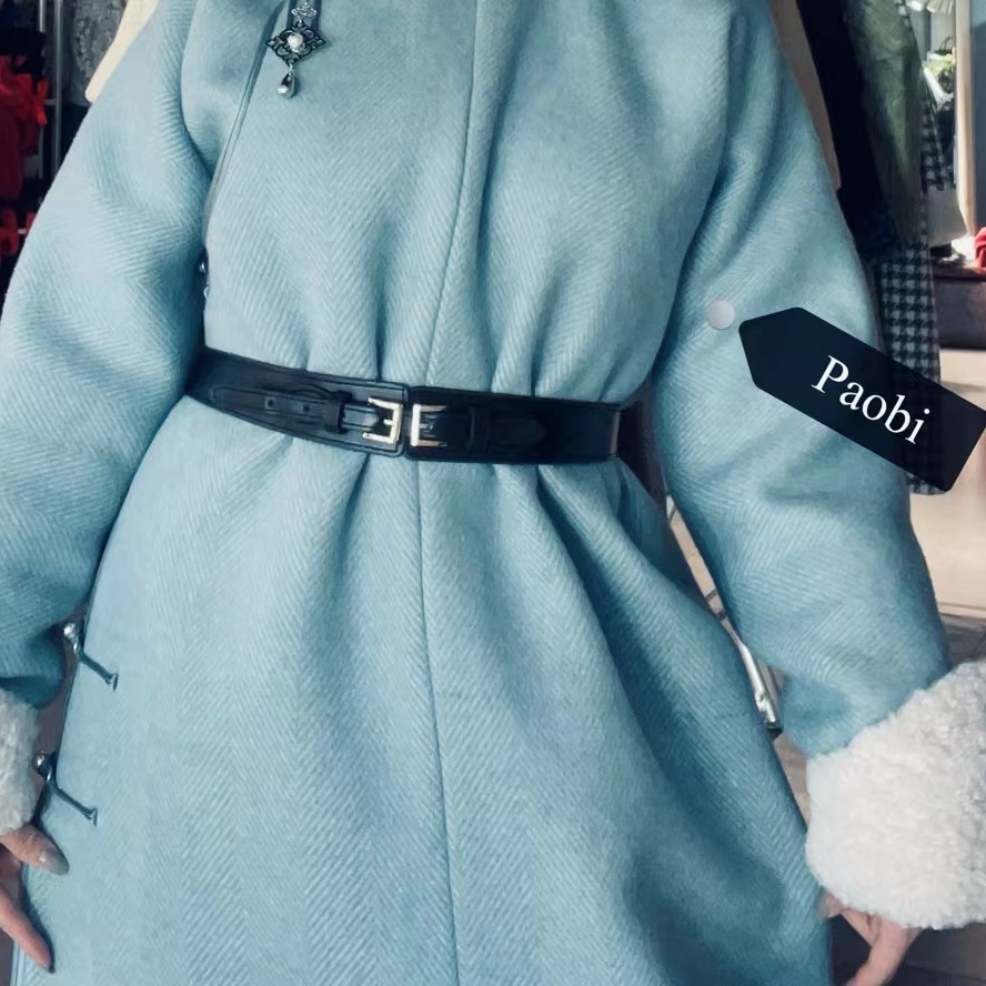 「paobi原创服饰」皮质腰封腰带收腰皮带