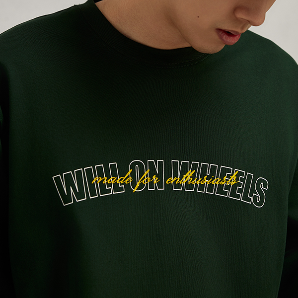 WOW意志驱动经典百搭【基本操作】长袖T恤纯色打底衫潮牌男生宽松