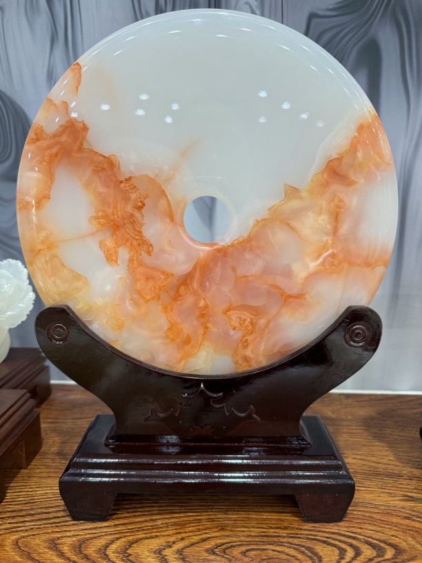 《26分平安扣》家居装饰品乔迁开业公司客厅办公室工艺品摆件送礼