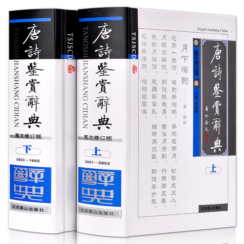 唐诗鉴赏辞典 套装2册图文珍藏版中国古诗