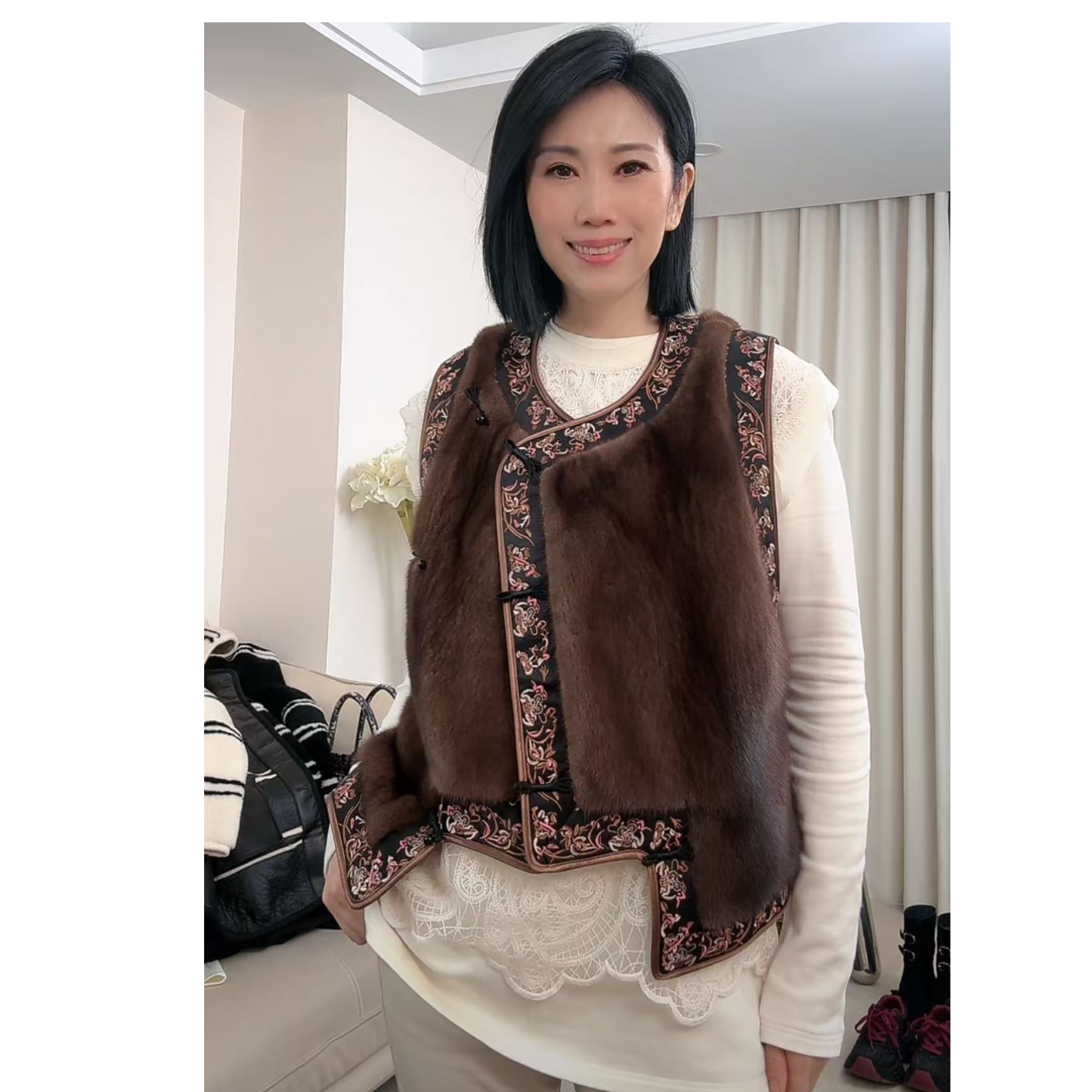 【柏卉服饰】水貂马甲