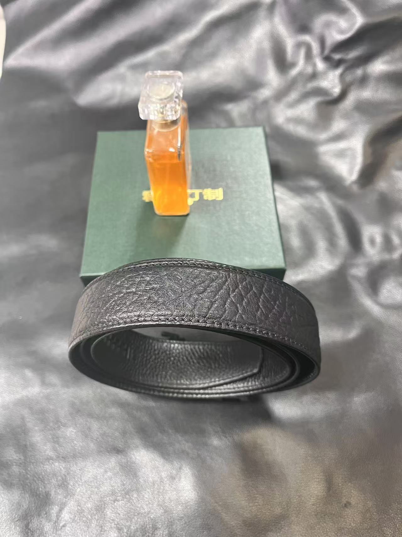 皮带男真皮高档自动扣野牛纹腰带商务正装百搭黑色潮流软皮带腰带