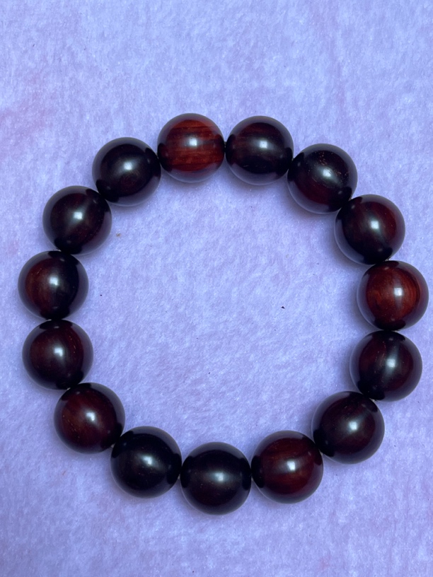 老料小叶紫檀，15mm，高油密，少毛孔，纯手工打磨，无胶无油无蜡。