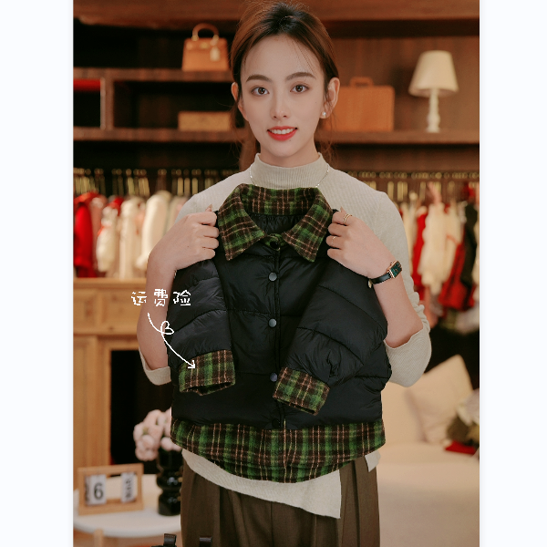 【XT0036】儿童中性风外套服痞帅假两件两件冬装儿童冬季宝宝棉服