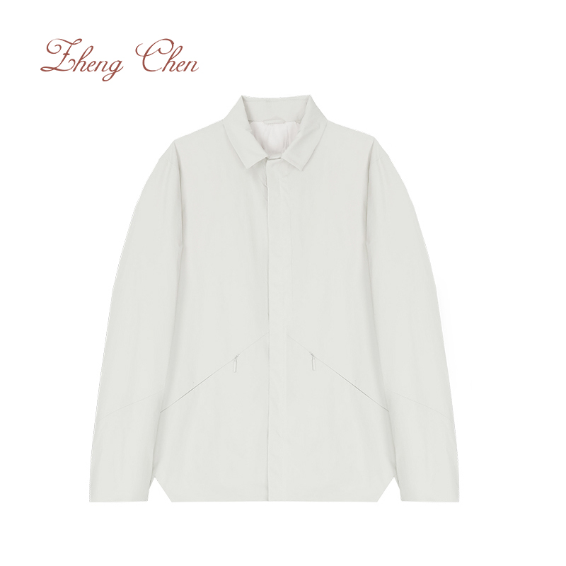 福利款面料防水微皱棉感轻薄鹅绒夹克 PD-K96068