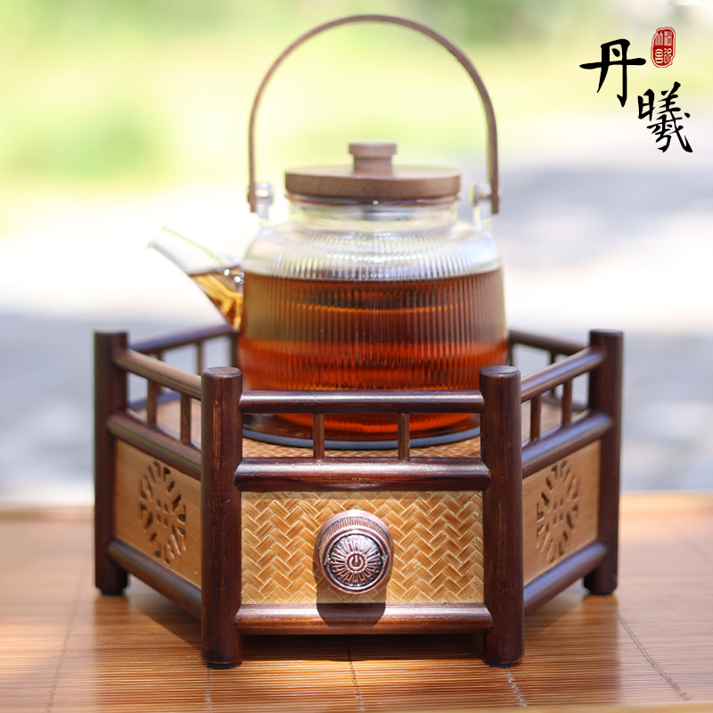 丹曦电陶炉茶具茶炉高山楠竹竹编精品茶道茶室竹制中式纯手工家用