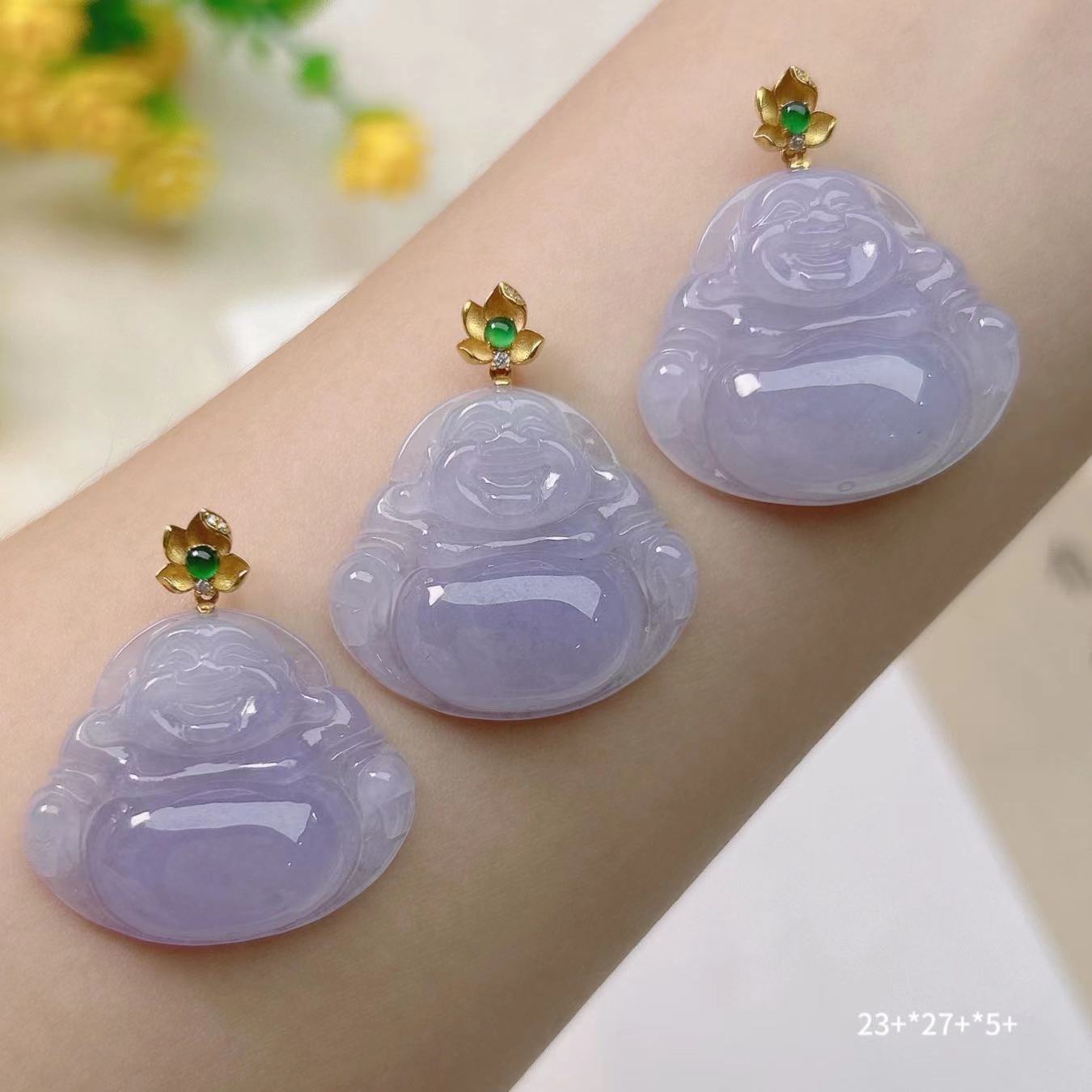 【豪哥鉴宝】18k天然缅甸a货翡翠 23245 （多样性发一）