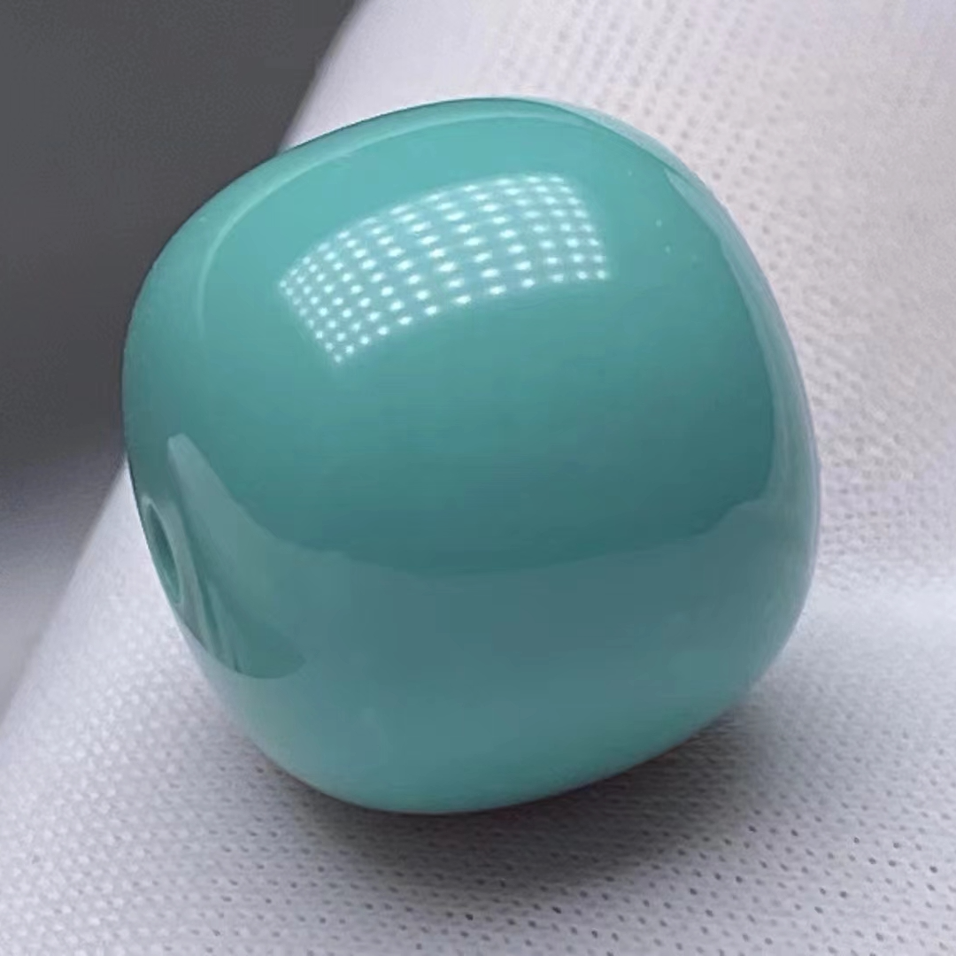 老矿口高瓷手串老型珠单颗单珠散珠手工文玩配饰蓝绿DIY饰品配件