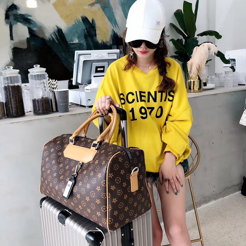 HANKESDUN旅行包手提登机包出差包网红单肩旅行袋百搭运动健身包