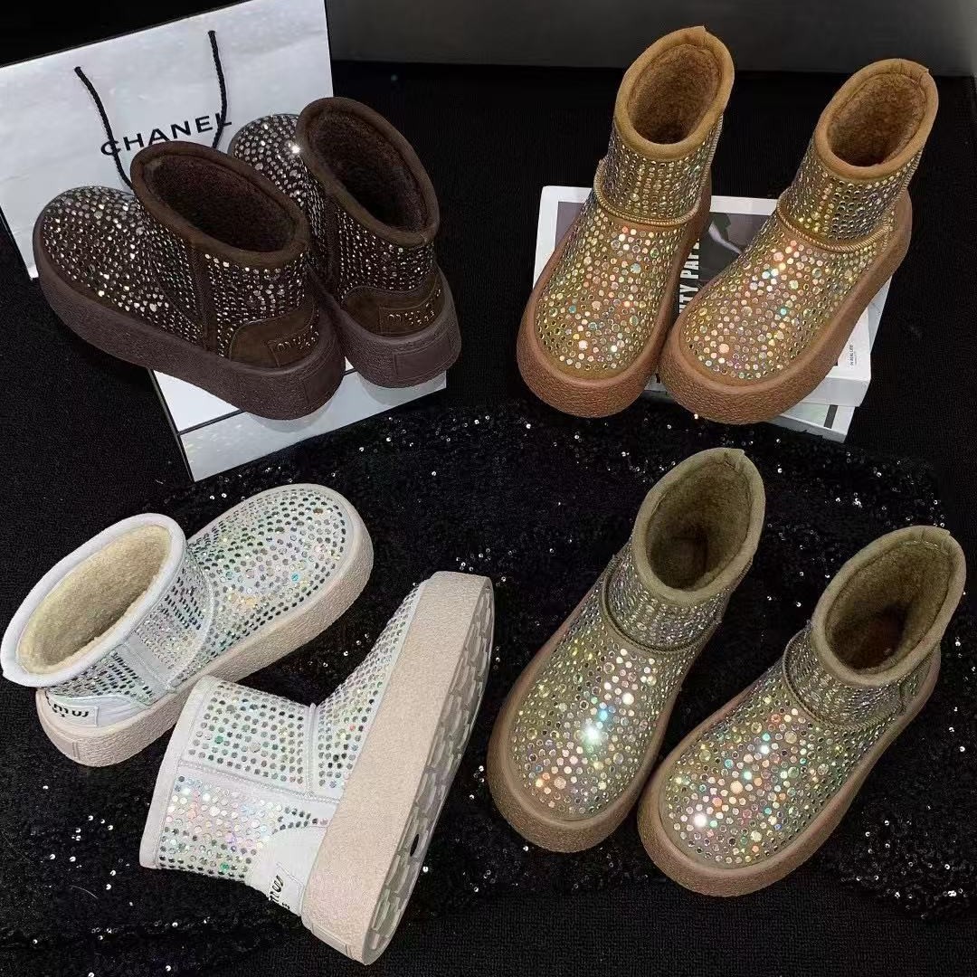 妃雪FX女款雪地靴，温暖双脚踏出时尚步伐防滑保暖休闲加厚时尚