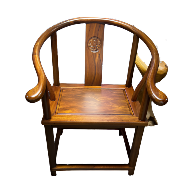 非洲加纳黄檀木圈椅室内调节露天椅子太师椅