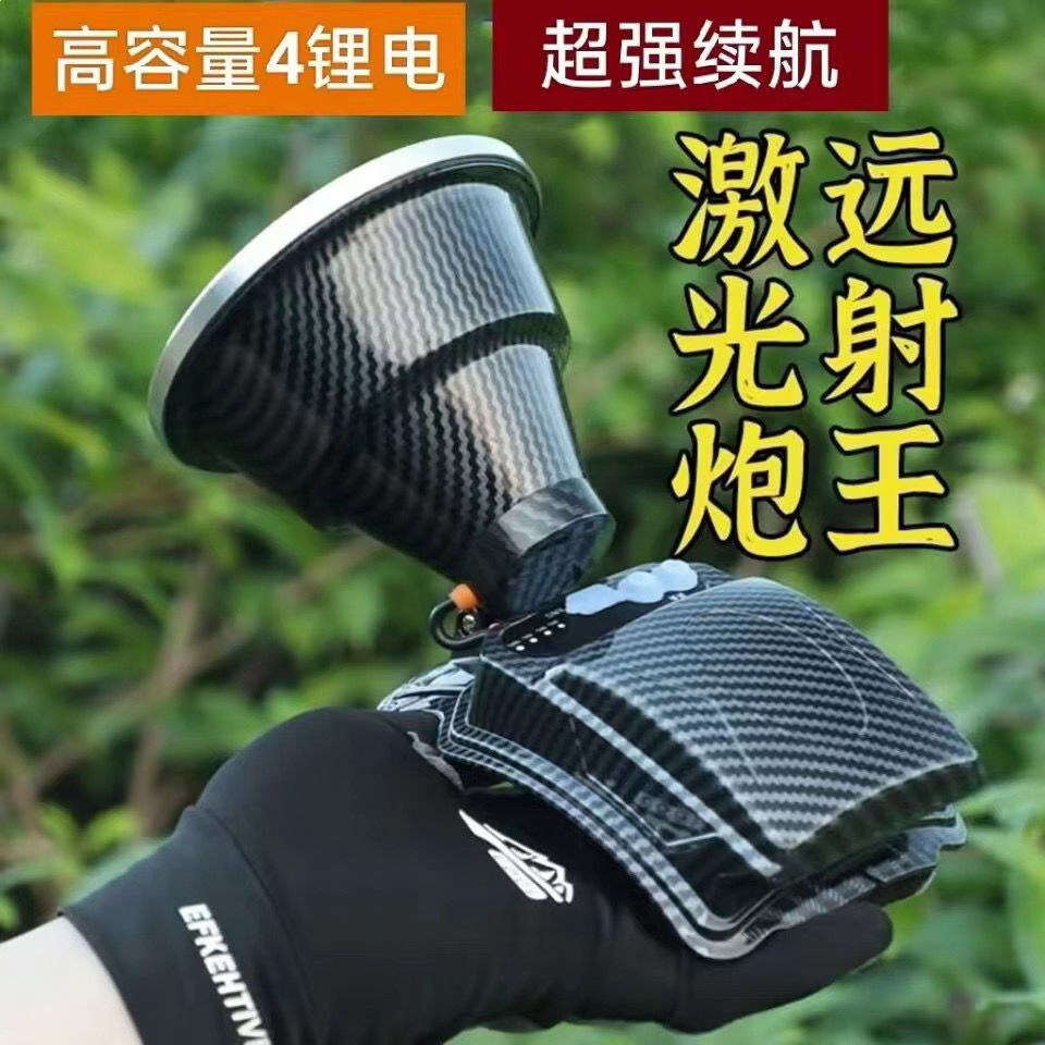 光王钓鱼led可防水灯工地新款户外超长续航头戴式强光头灯激光