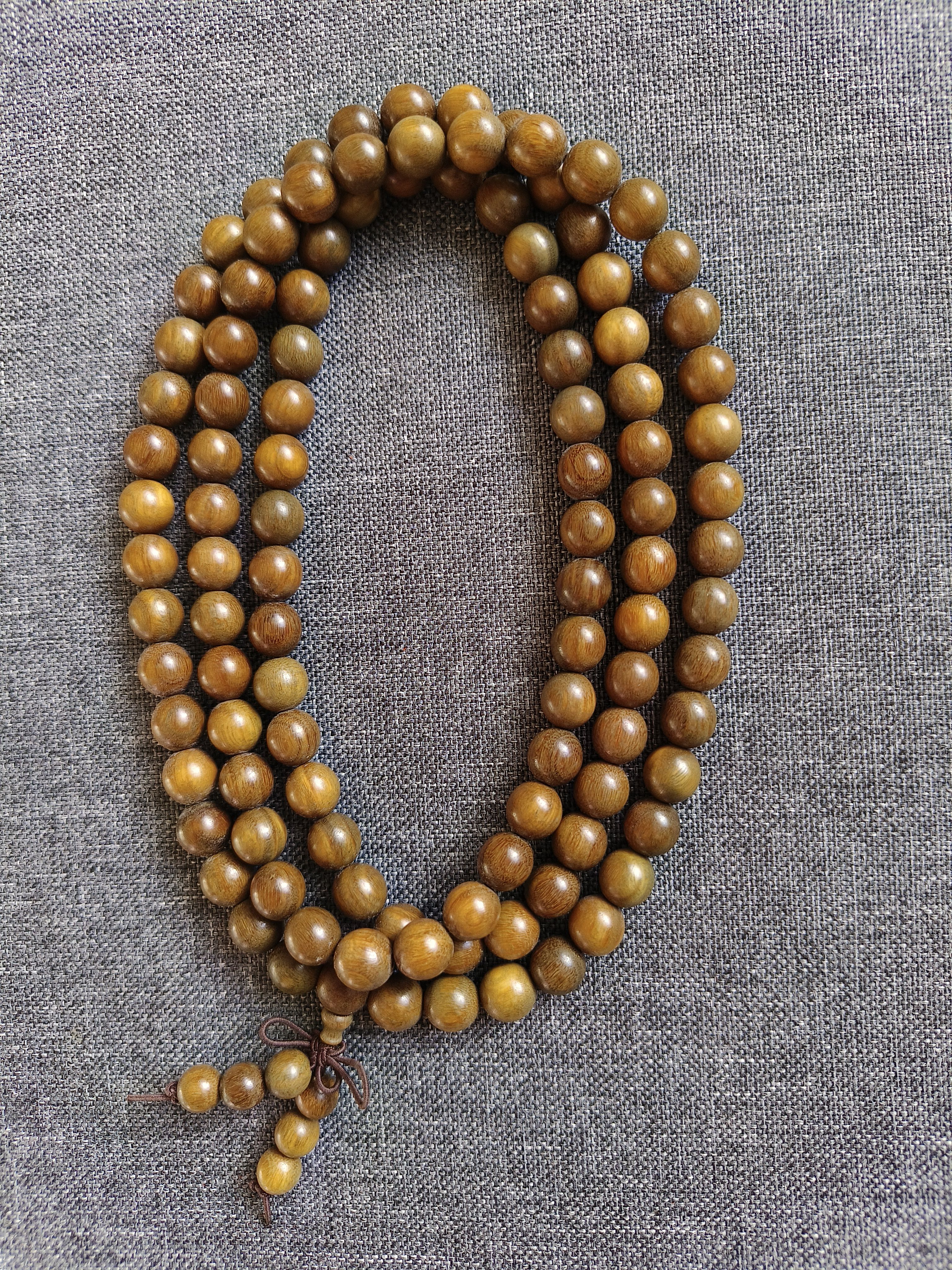 阿根廷绿檀木质首串1.0*108颗