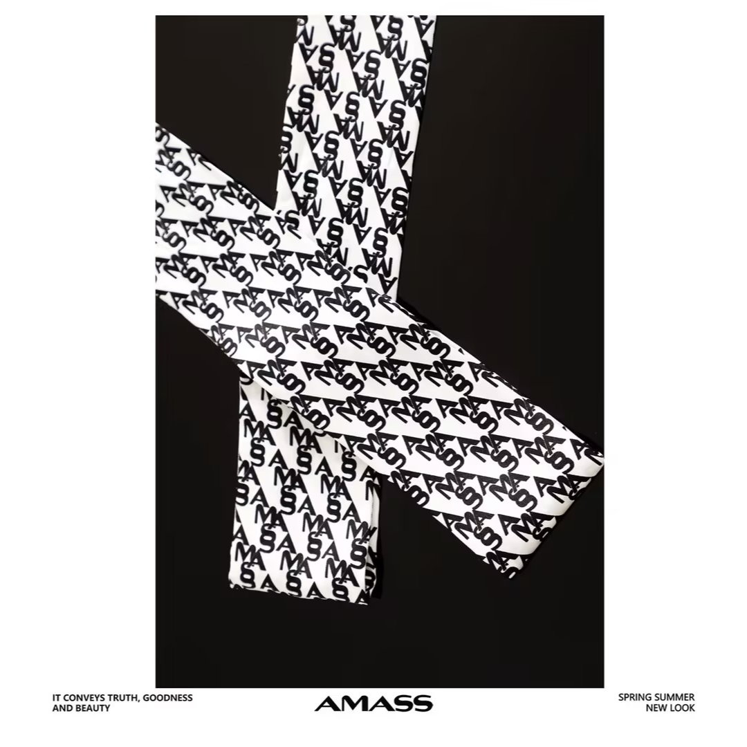 AMASS/阿玛施新款桑蚕丝老花丝巾洋气时尚休闲百搭夏季5800036