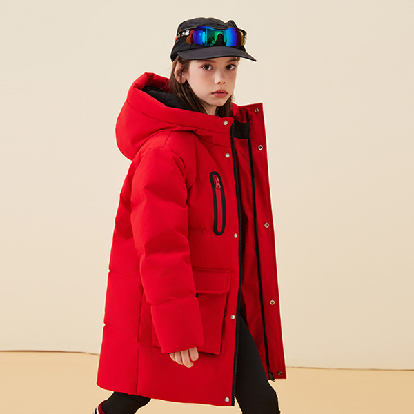 【加厚保暖】雪中飞童装儿童羽绒服时尚中大童中长款X401410108FXT
