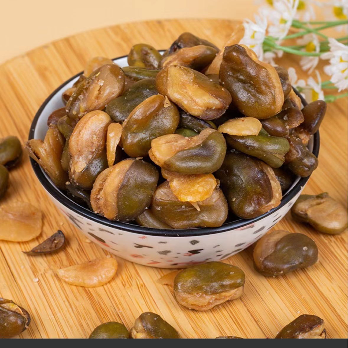 香酥蚕豆休闲解馋小零食500g*2袋包邮