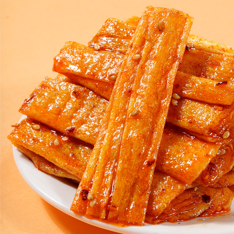 刀拍素板筋麻辣味网红辣条麻辣面筋零食吃货解馋儿时零食