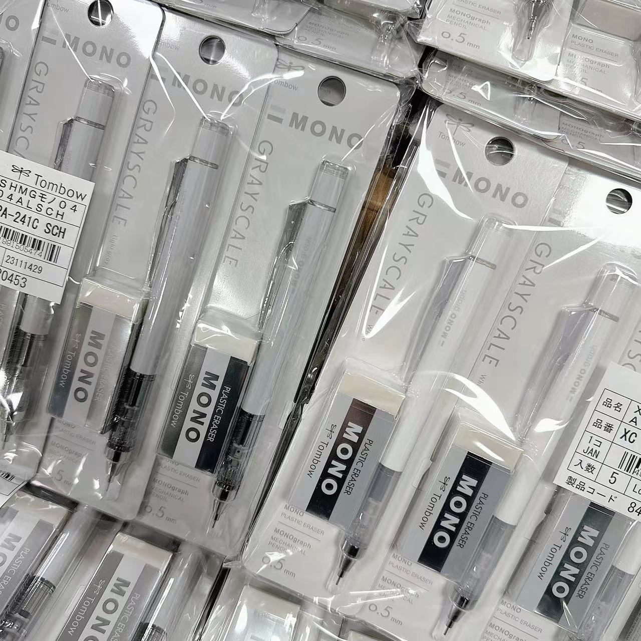 日本Tombow蜻蜓GRAYSCALE灰度限定MONO0.5学生自动铅笔