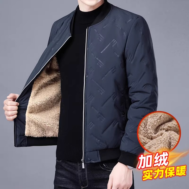 法乐琪棉衣男宽松棉袄夹克外套2023秋冬新款加绒加厚保暖大码棉服