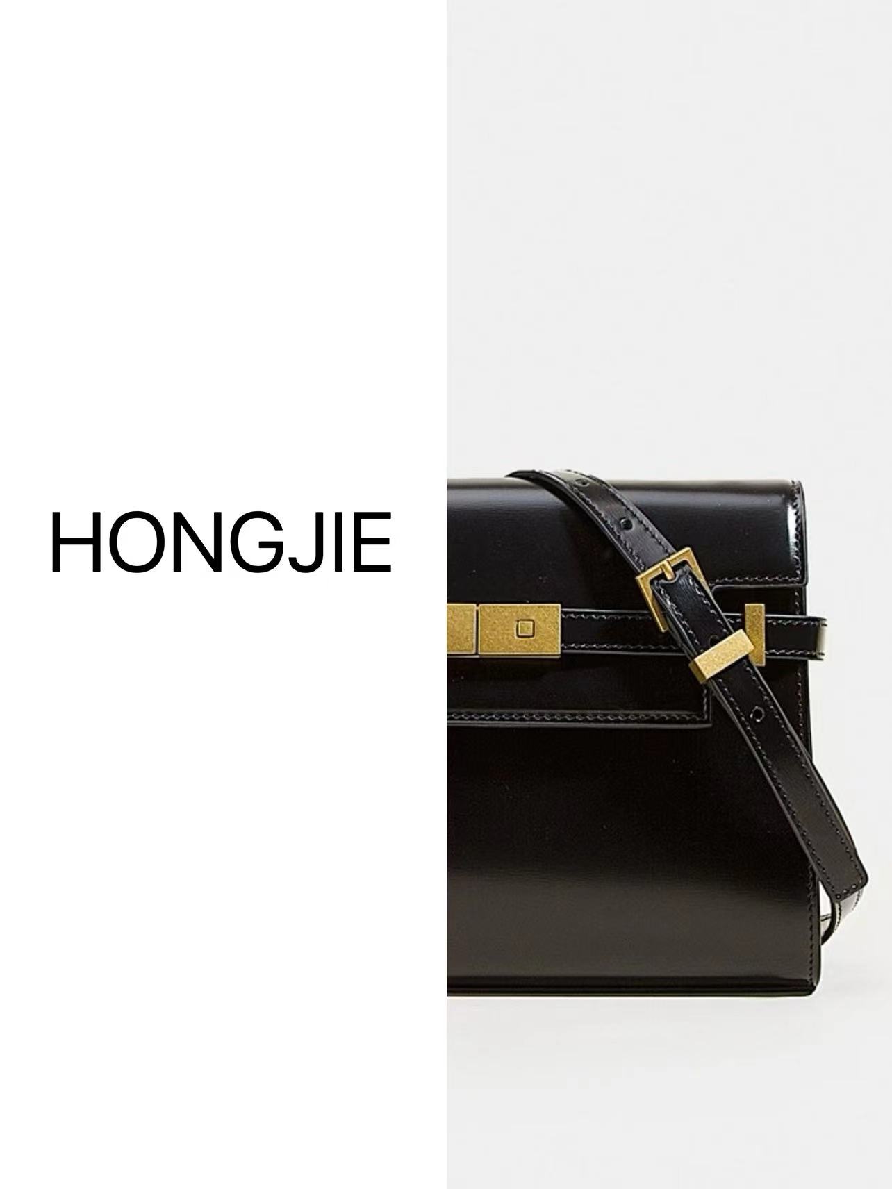 【广州源头工厂】曼哈顿BOX皮时尚百搭黑色小众真皮单肩肩包斜跨