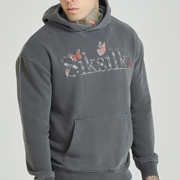 外贸重磅高克重弹力水洗棉圈重刺绣连帽卫衣运动休闲套头衫8262