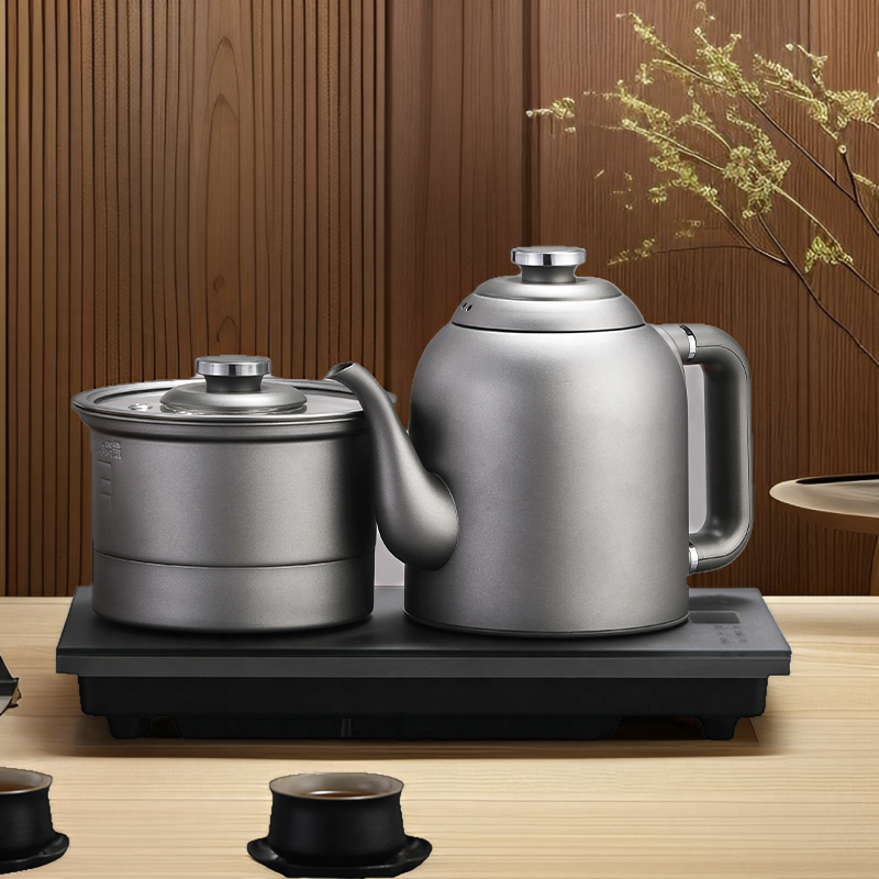纯钛烧水壶全自动上水电热烧水壶茶台嵌入式恒温烧水蒸煮茶一体机