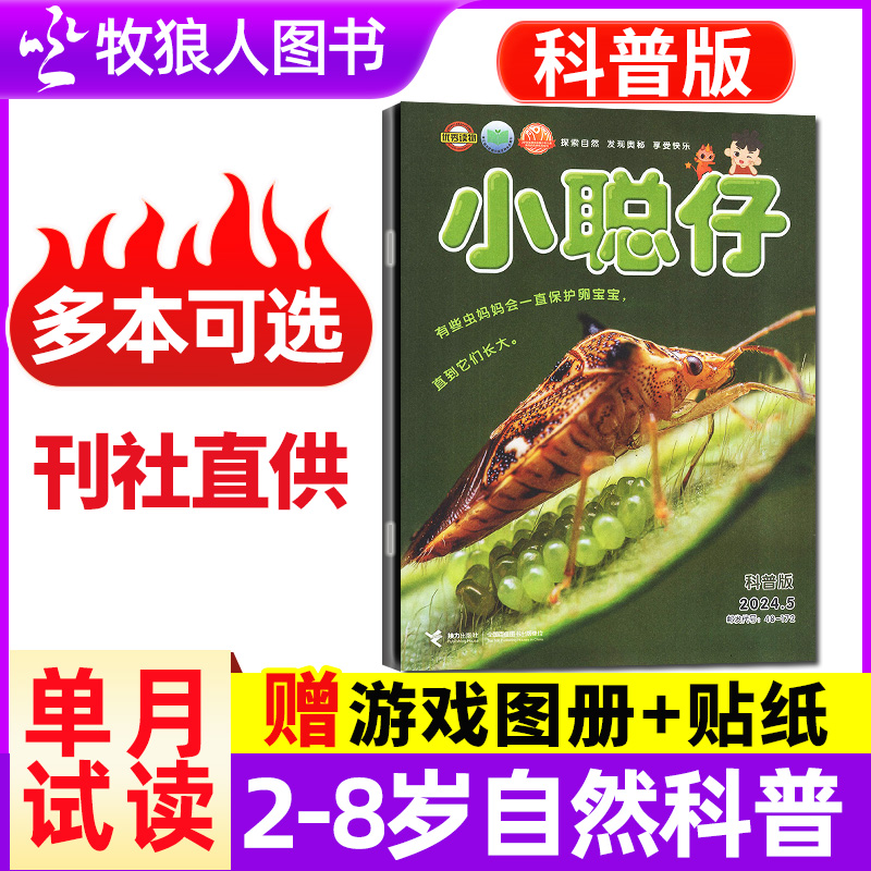 【单月可选】小聪仔科普版杂志2025-2024年过刊2-8岁幼儿童自然百科