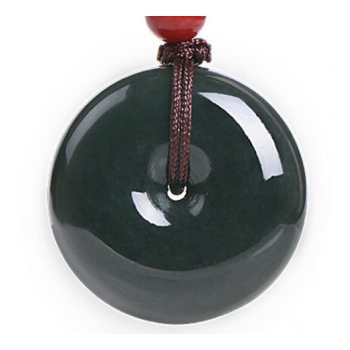 和田玉青玉平安扣吊坠玉坠项链挂件男女孩子款礼物礼品