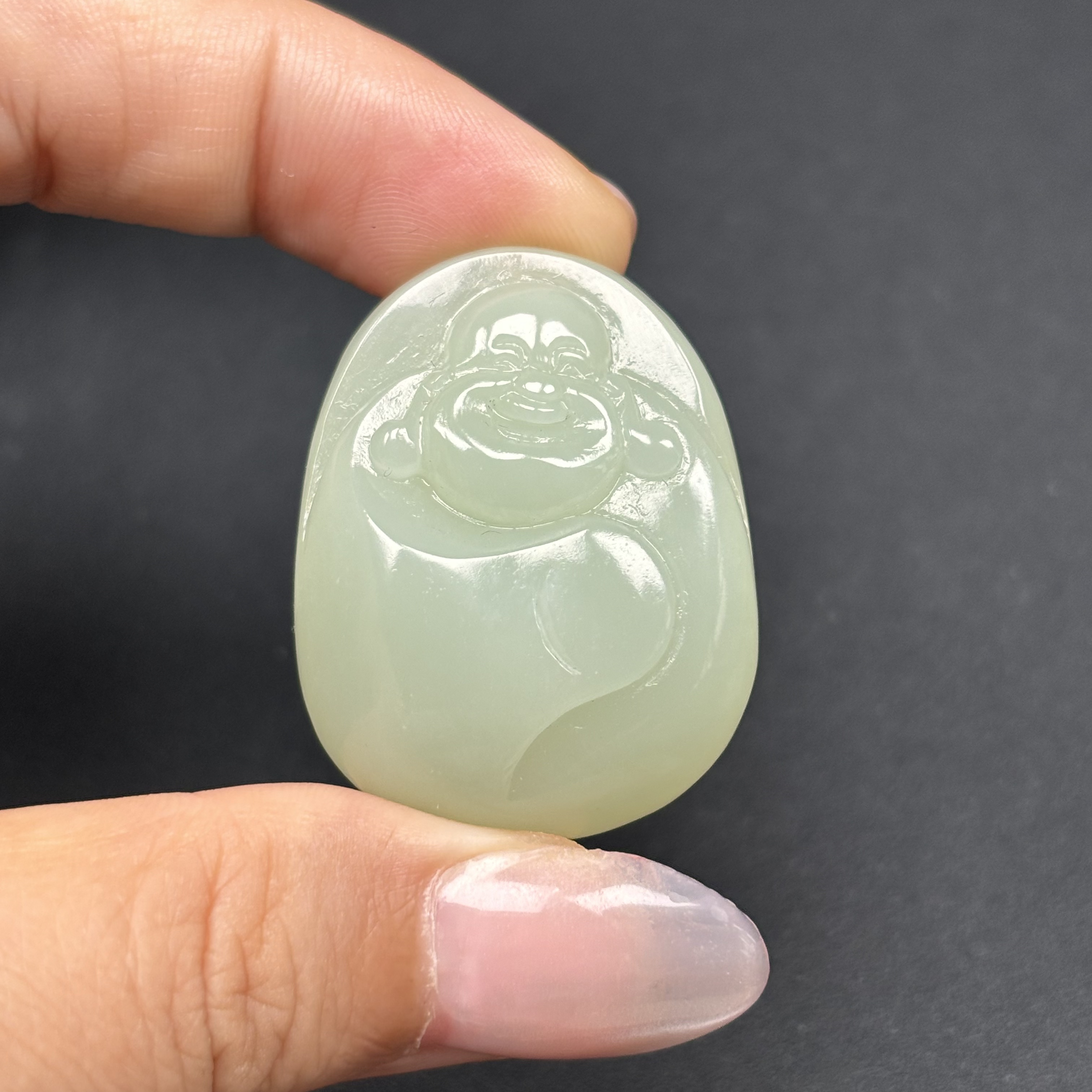 保真天然和田玉且末手工精雕佛公吊坠玉坠挂件随行女款礼物时尚