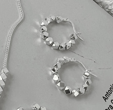 925银耳饰 SIRGALIM银饰 碎银日常百搭耳环