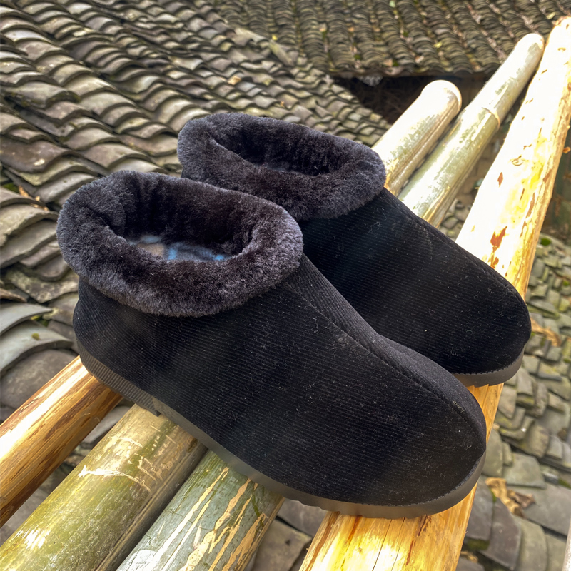 手工冬季保暖棉布鞋高邦老棉鞋