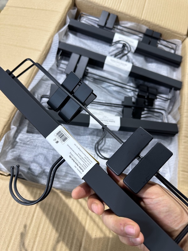 英国RUBBER榉木肤感漆裤架群夹裤夹裤子裙子无痕防滑木质挂架