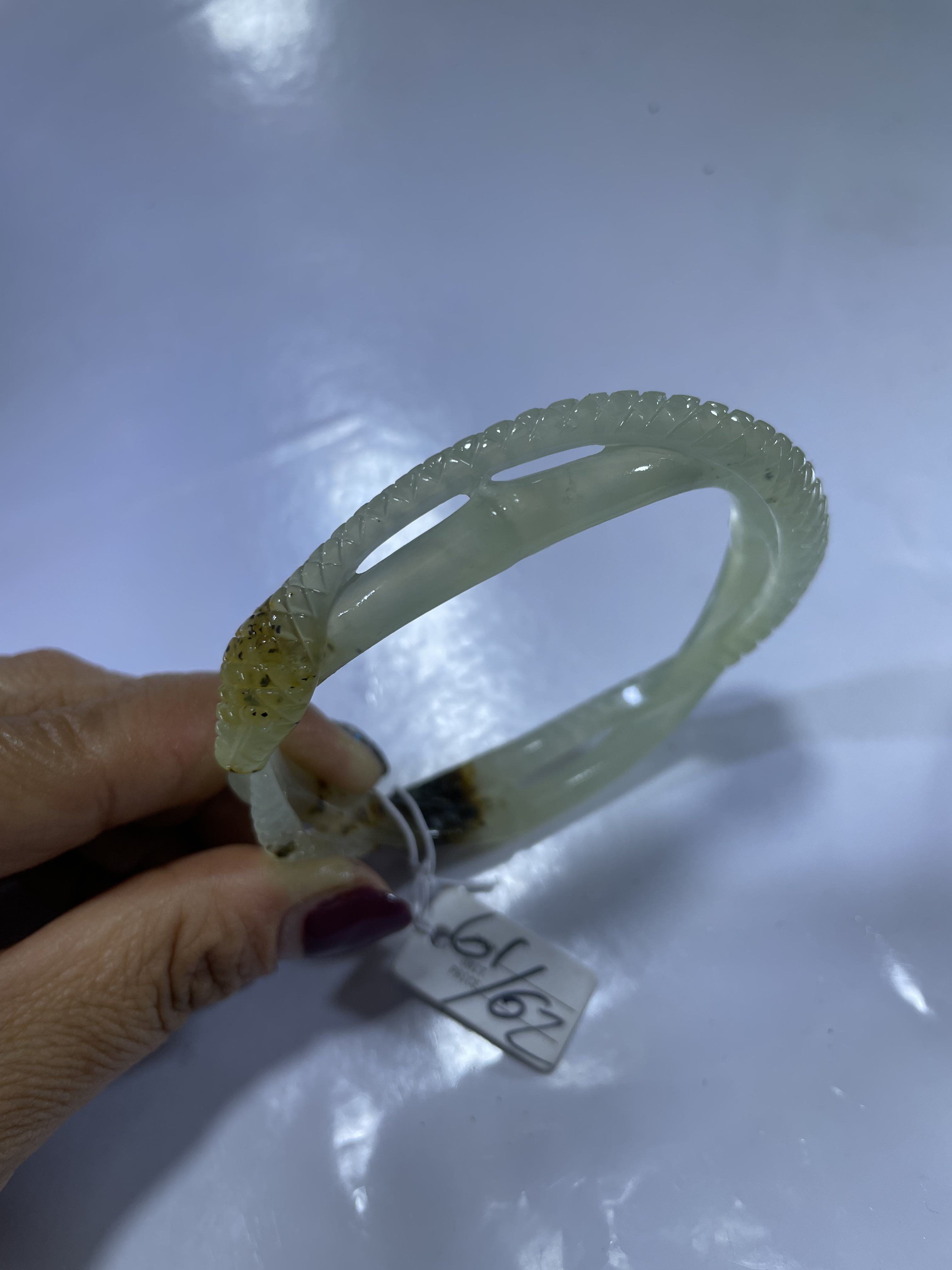 岫玉花玉蛇盘竹6162口径134号